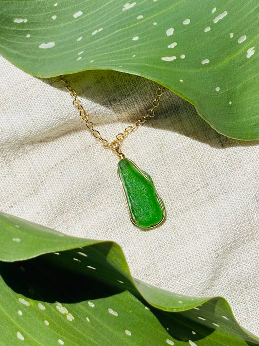 One-of-a-kind Sea glass necklace