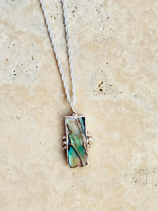 Abalone shell necklace
