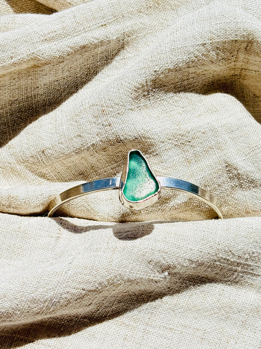 One-of-a-Kind Seaglass cuff bracelet