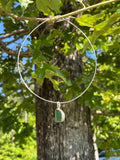 Sea glass choker necklace