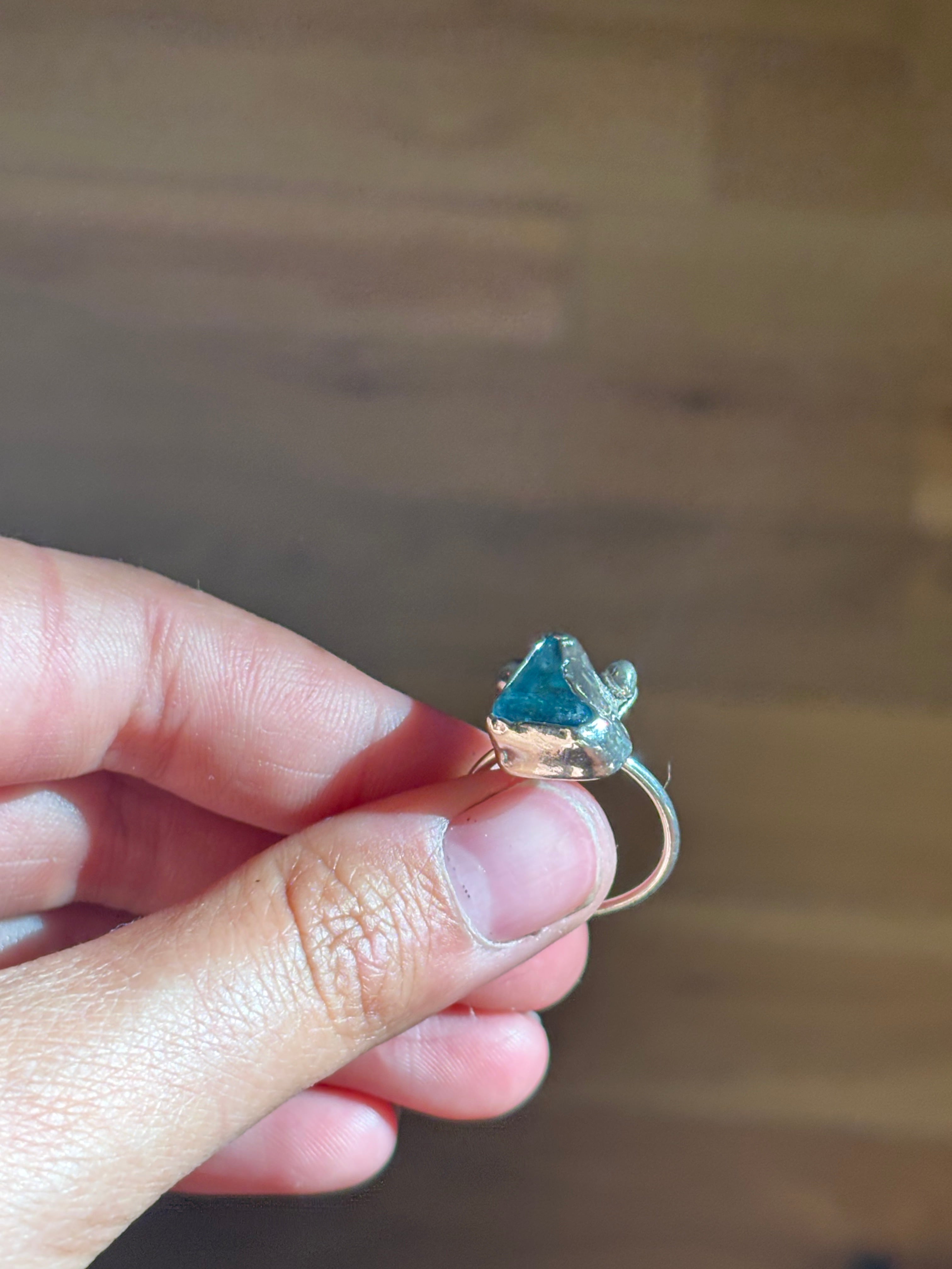 Sterling silver Seaglass ring