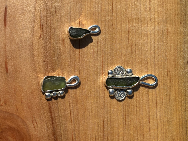 Swirly sea glass Necklace