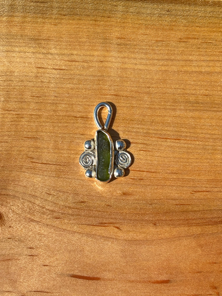 Swirly sea glass Necklace