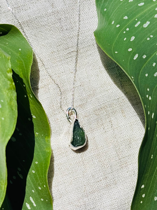 Plain sea glass Necklace