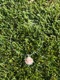 Sea shell Sterling silver choker necklace