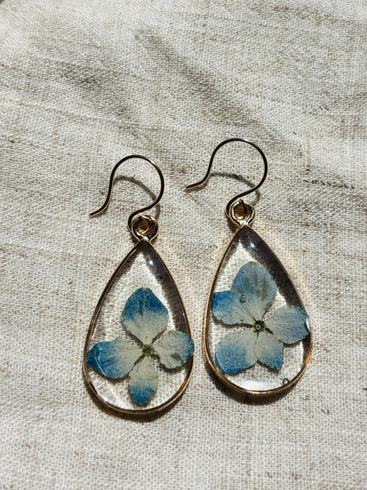 Hydrangea earrings