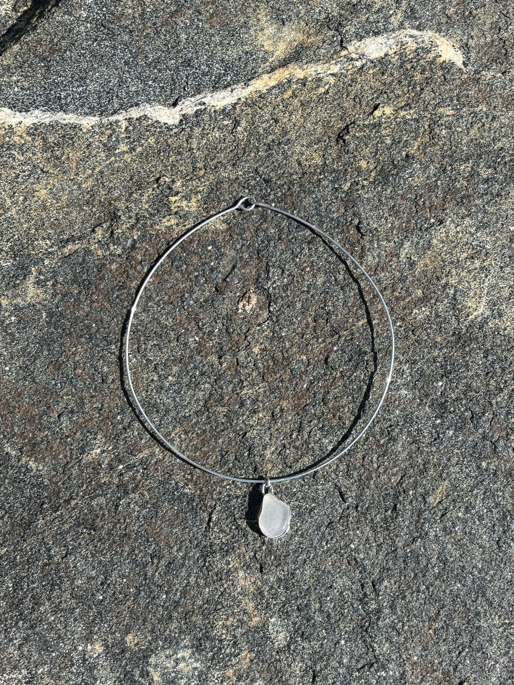 Sea glass choker necklace