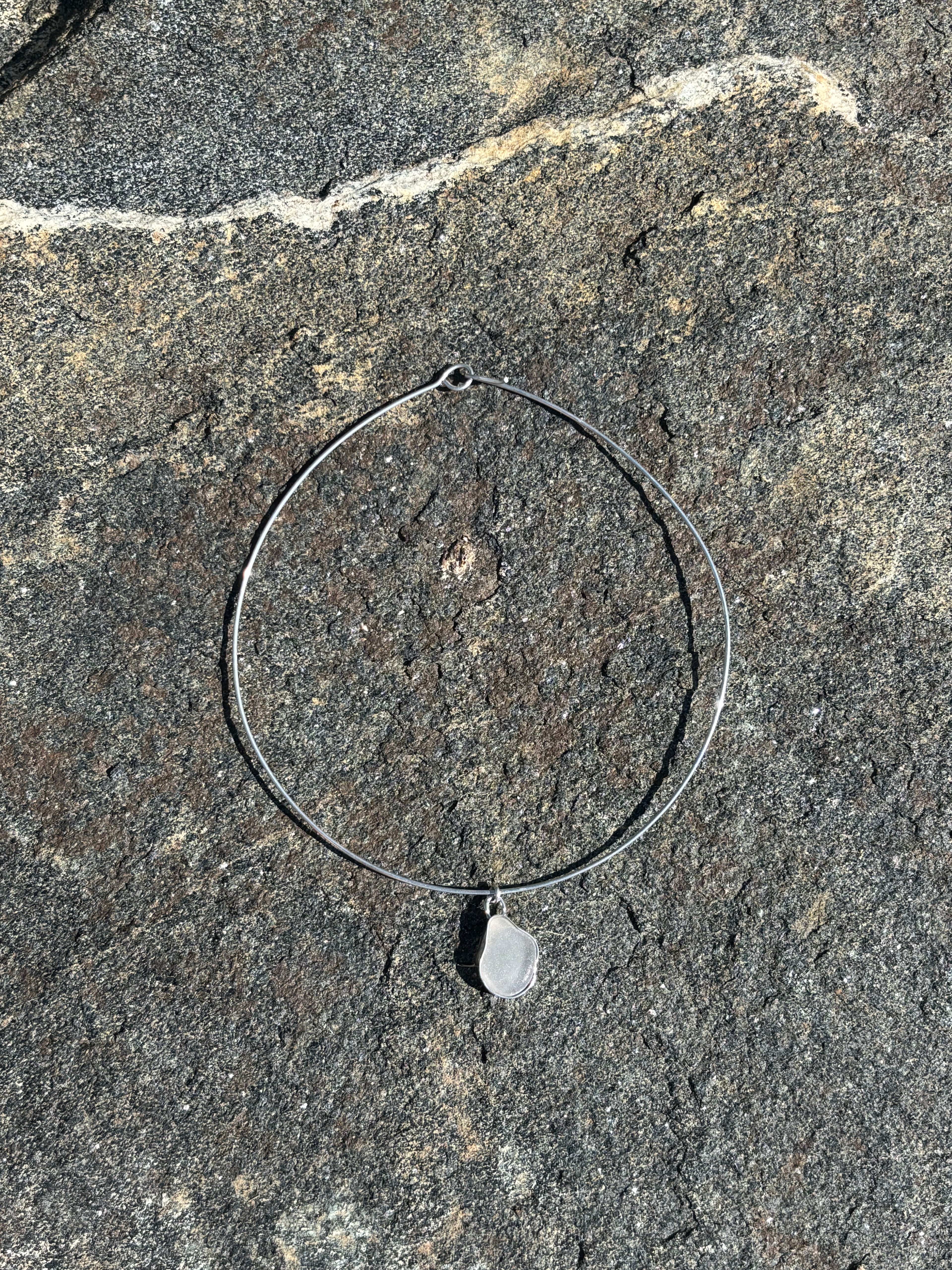 Sea glass choker necklace