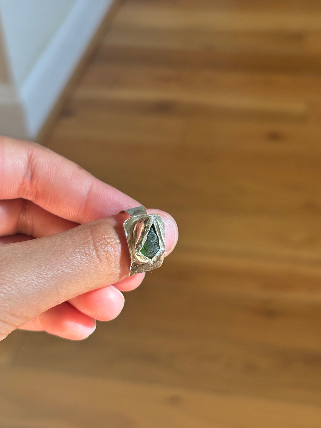 Sterling silver Seaglass ring