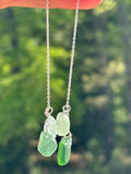Stacked Seaglass earrings