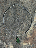 Sea glass choker necklace