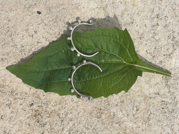 Sterling silver hoop earrings (Medium)