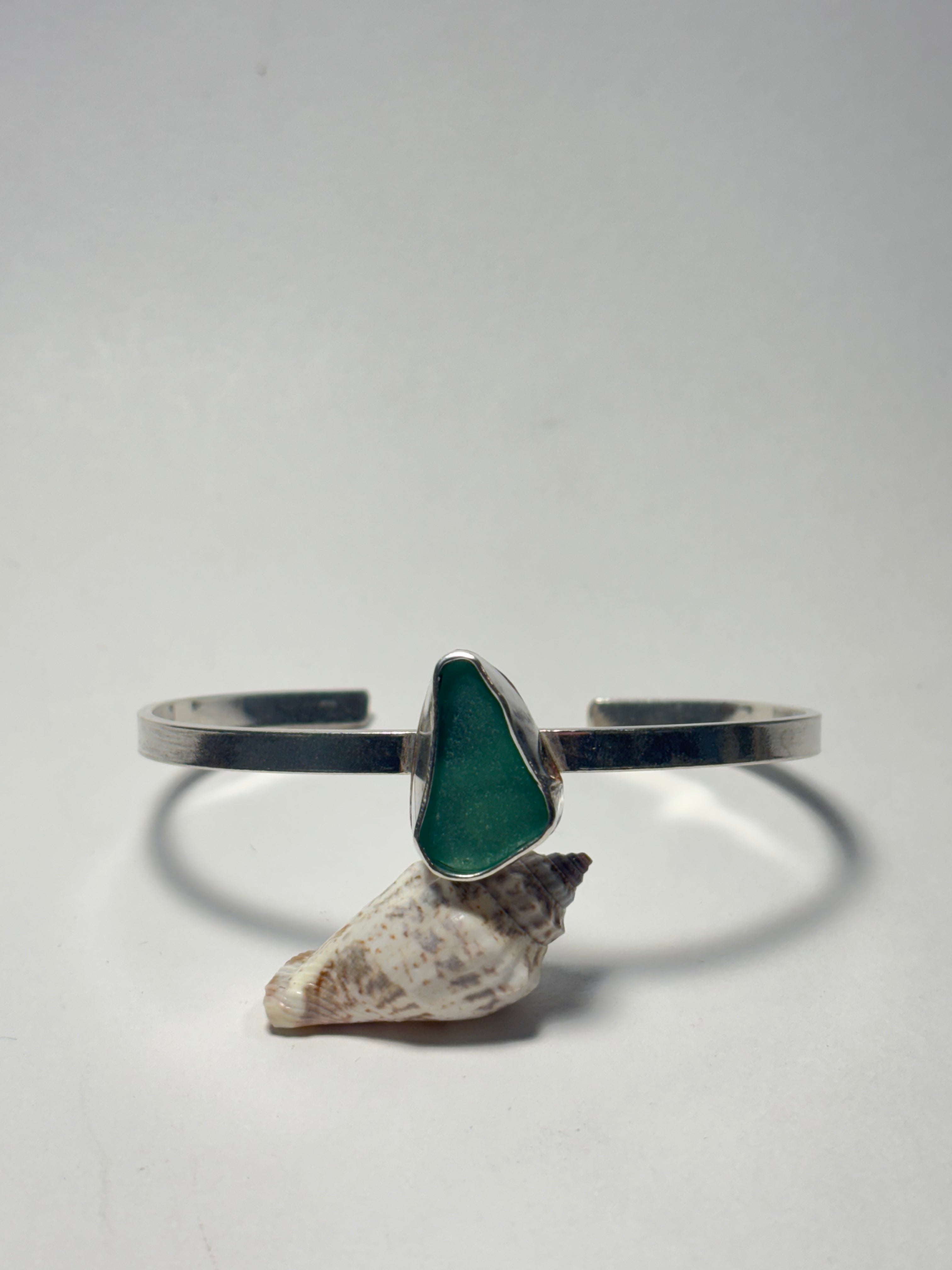 One-of-a-Kind Seaglass cuff bracelet