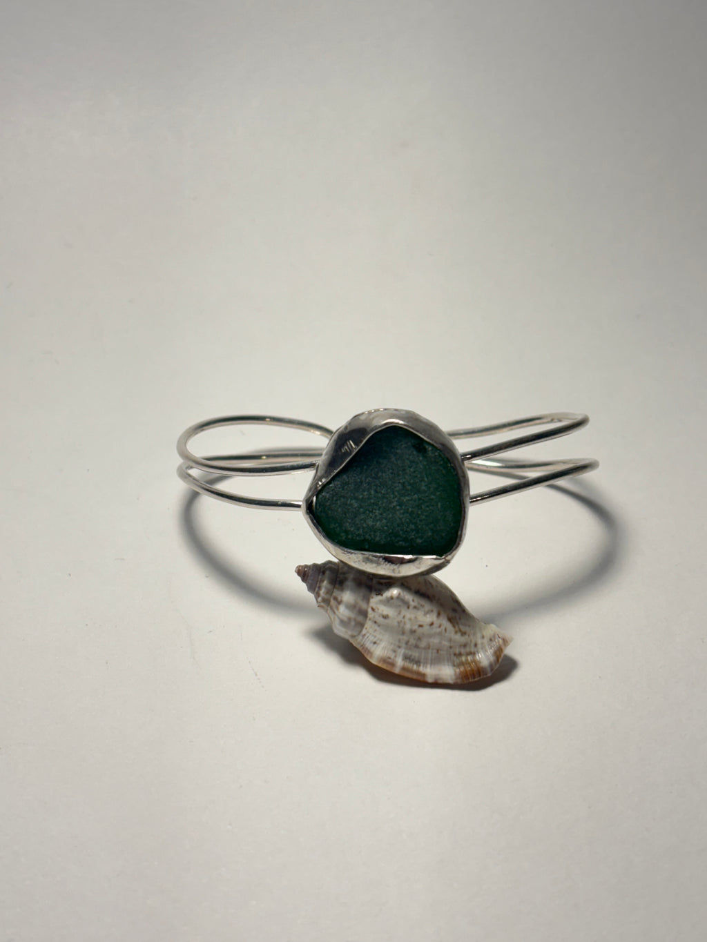 One-of-a-kind sea glass bracelet