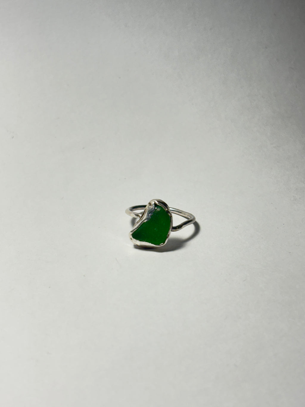One-of-a-kind sea glass ring