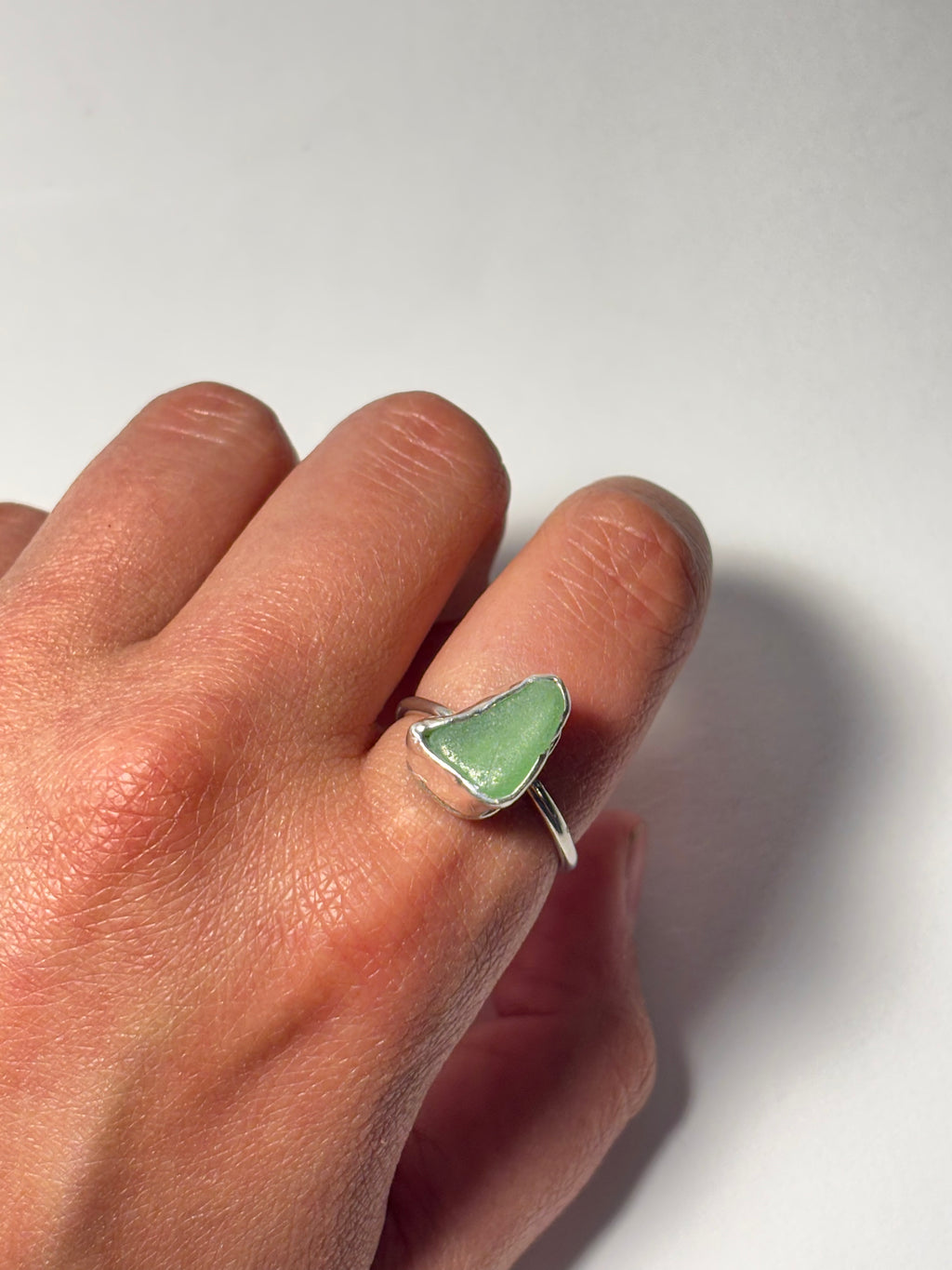 One-of-a-kind Sea glass ring
