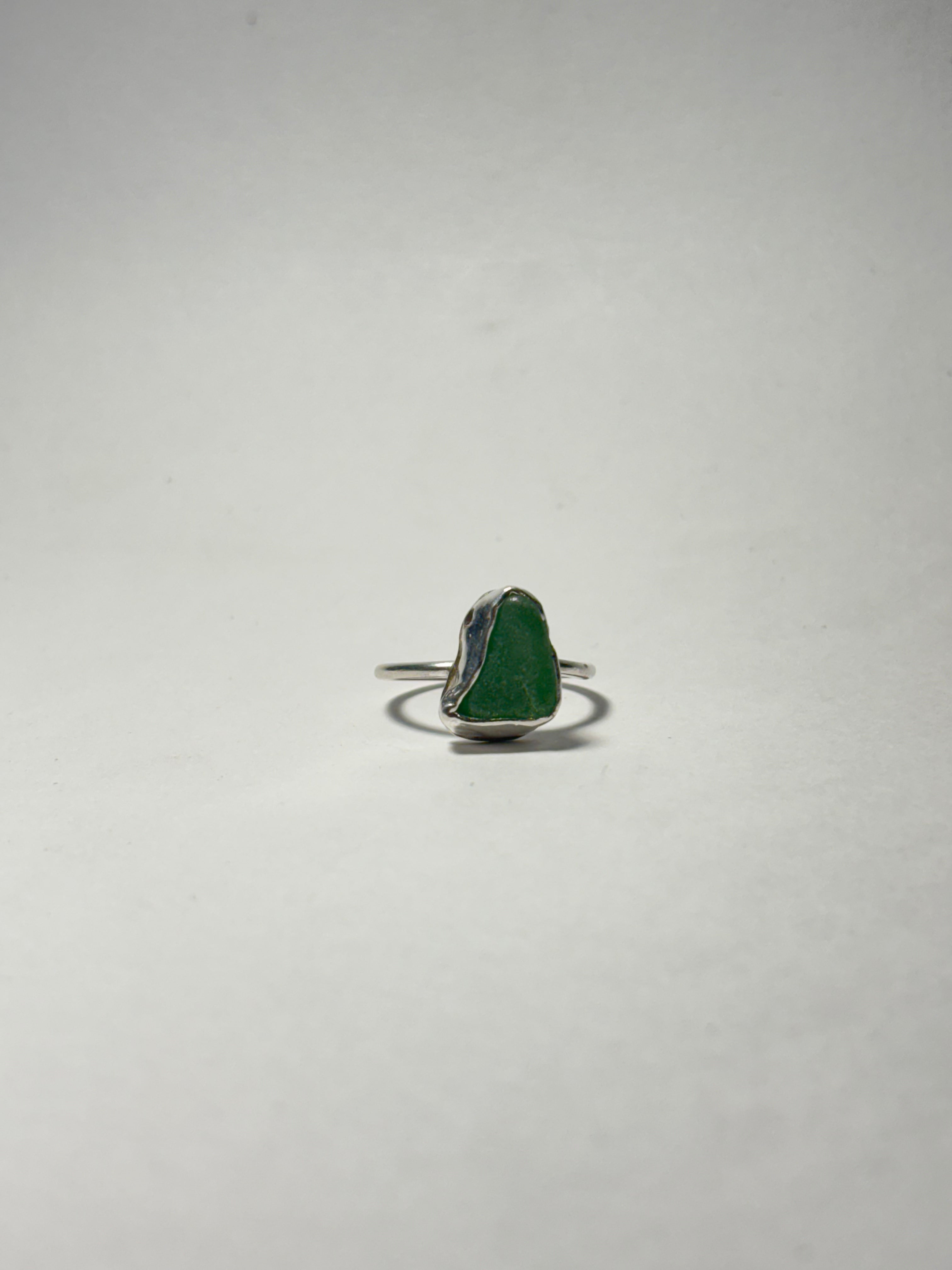 One-of-a-kind Sea glass ring