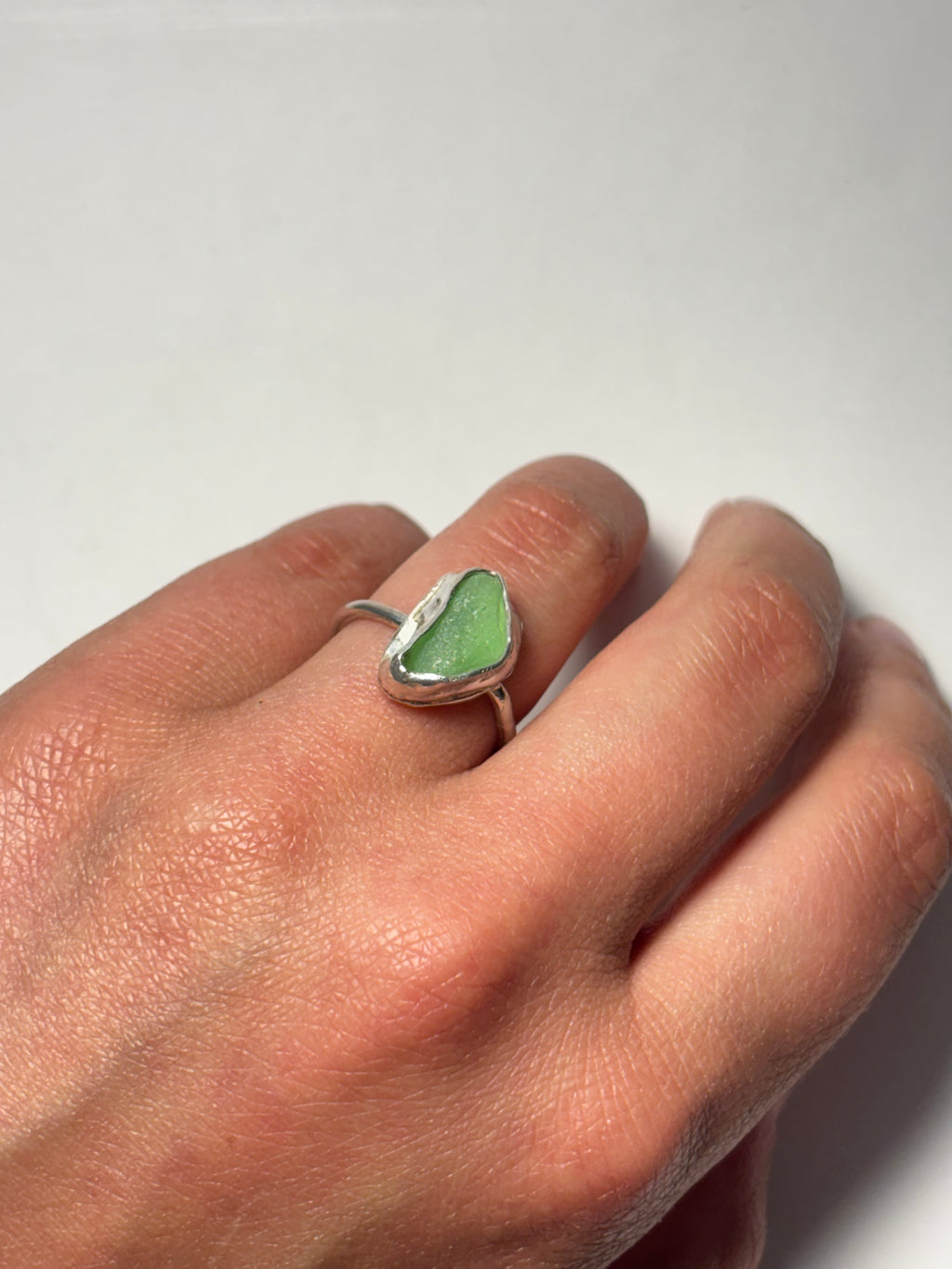 One-of-a-kind Sea glass ring
