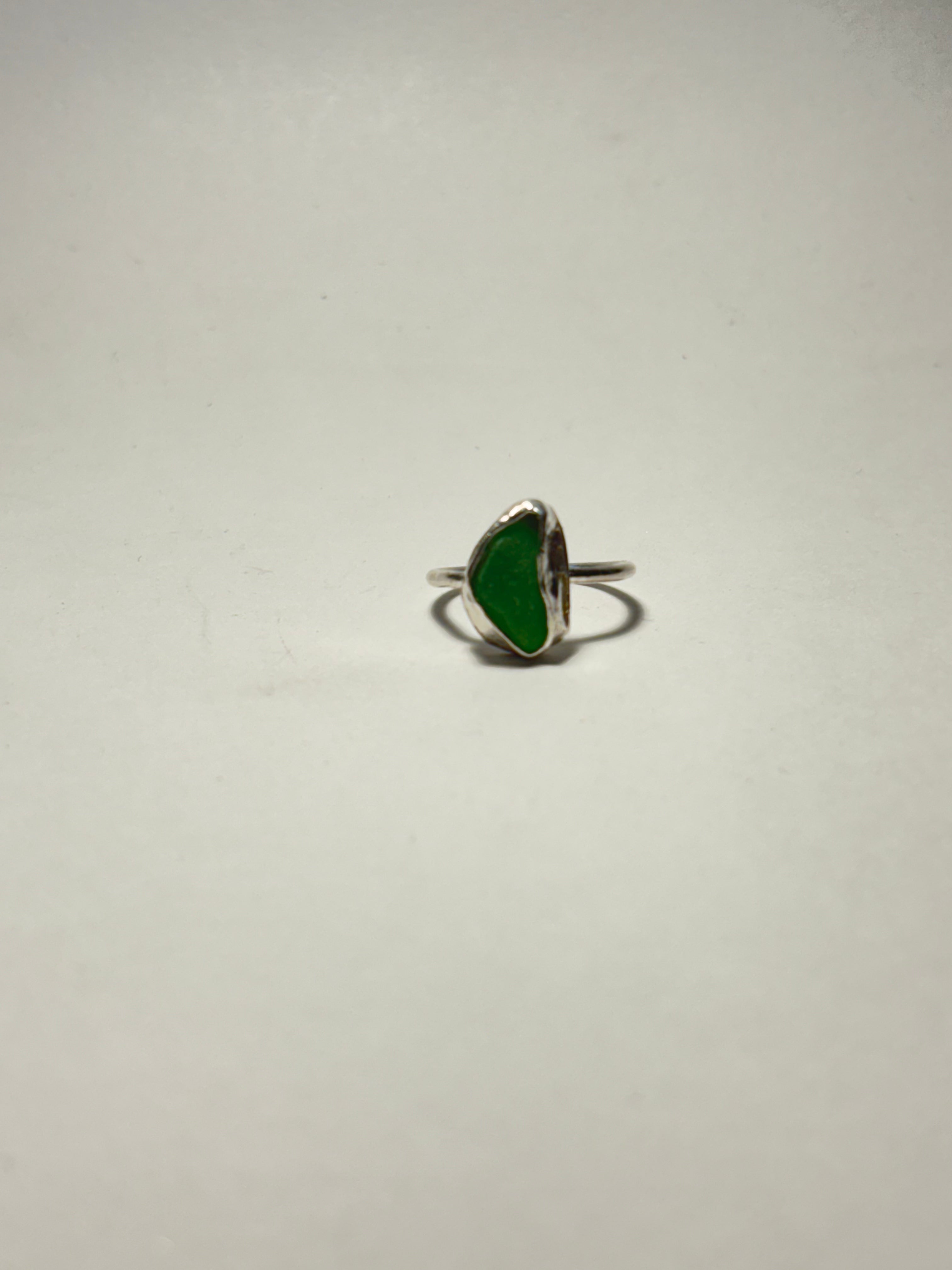 One-of-a-kind Sea glass ring