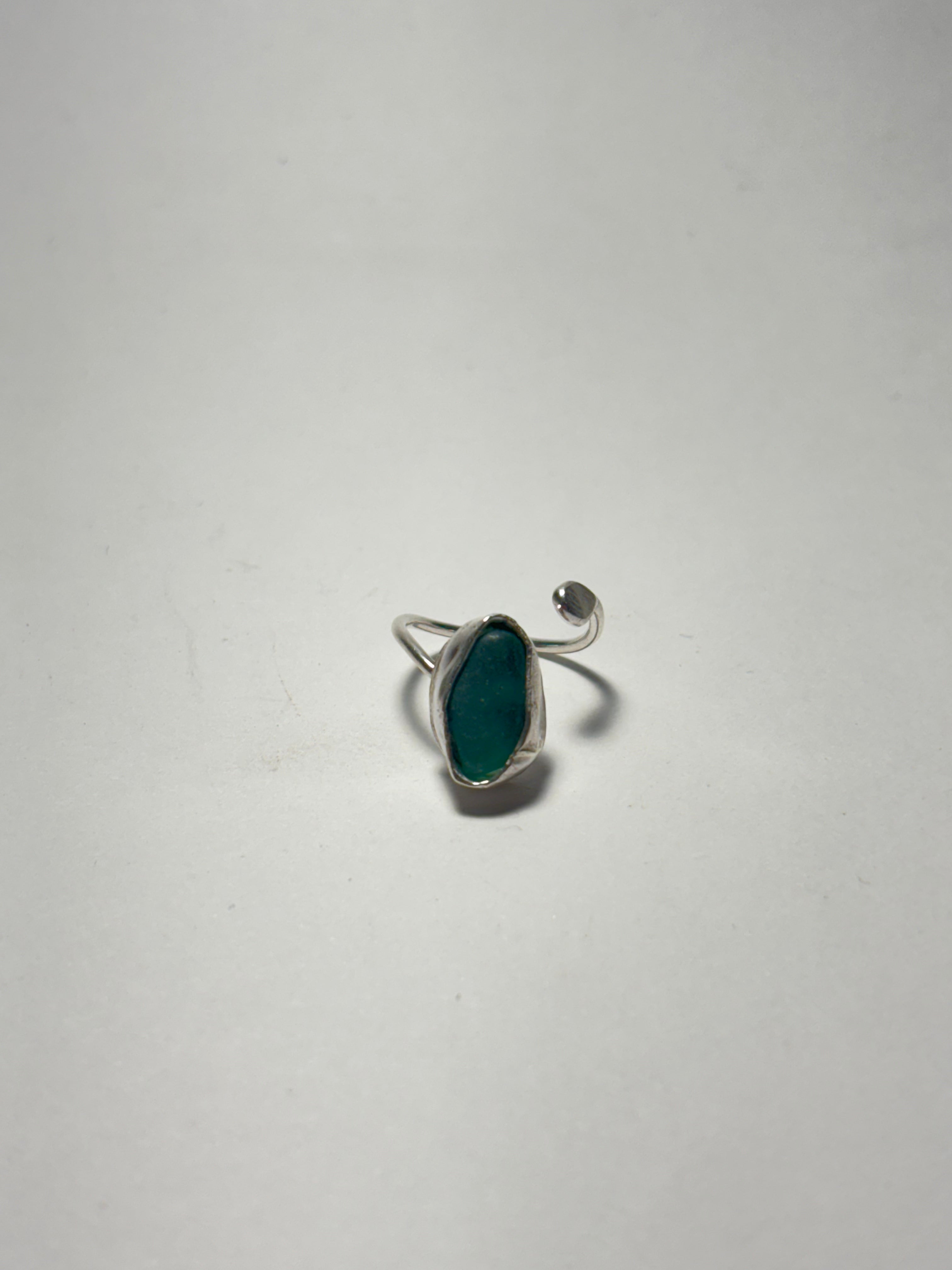 One-of-a-kind Sea glass ring