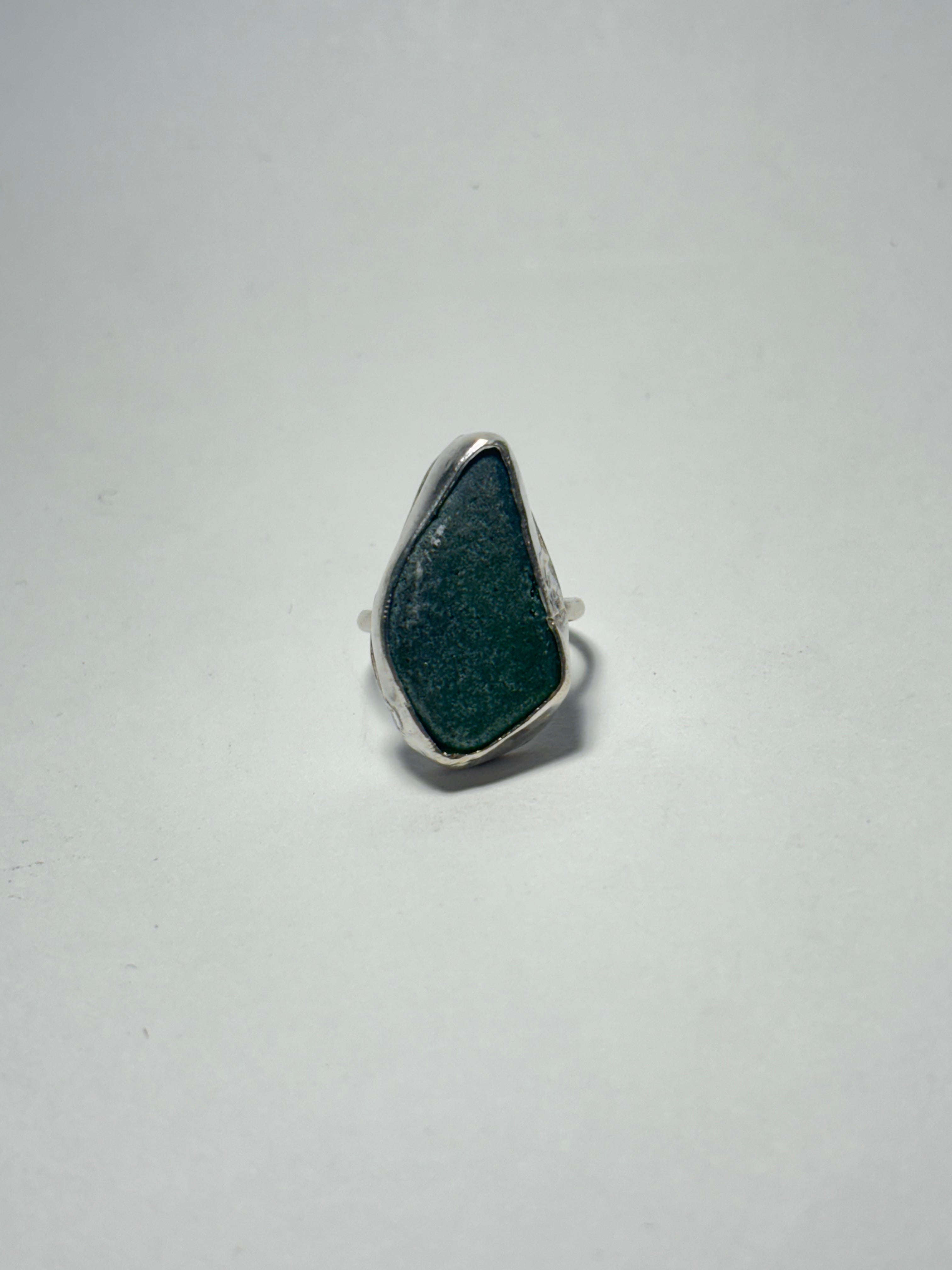 One-of-a-kind Sea glass ring