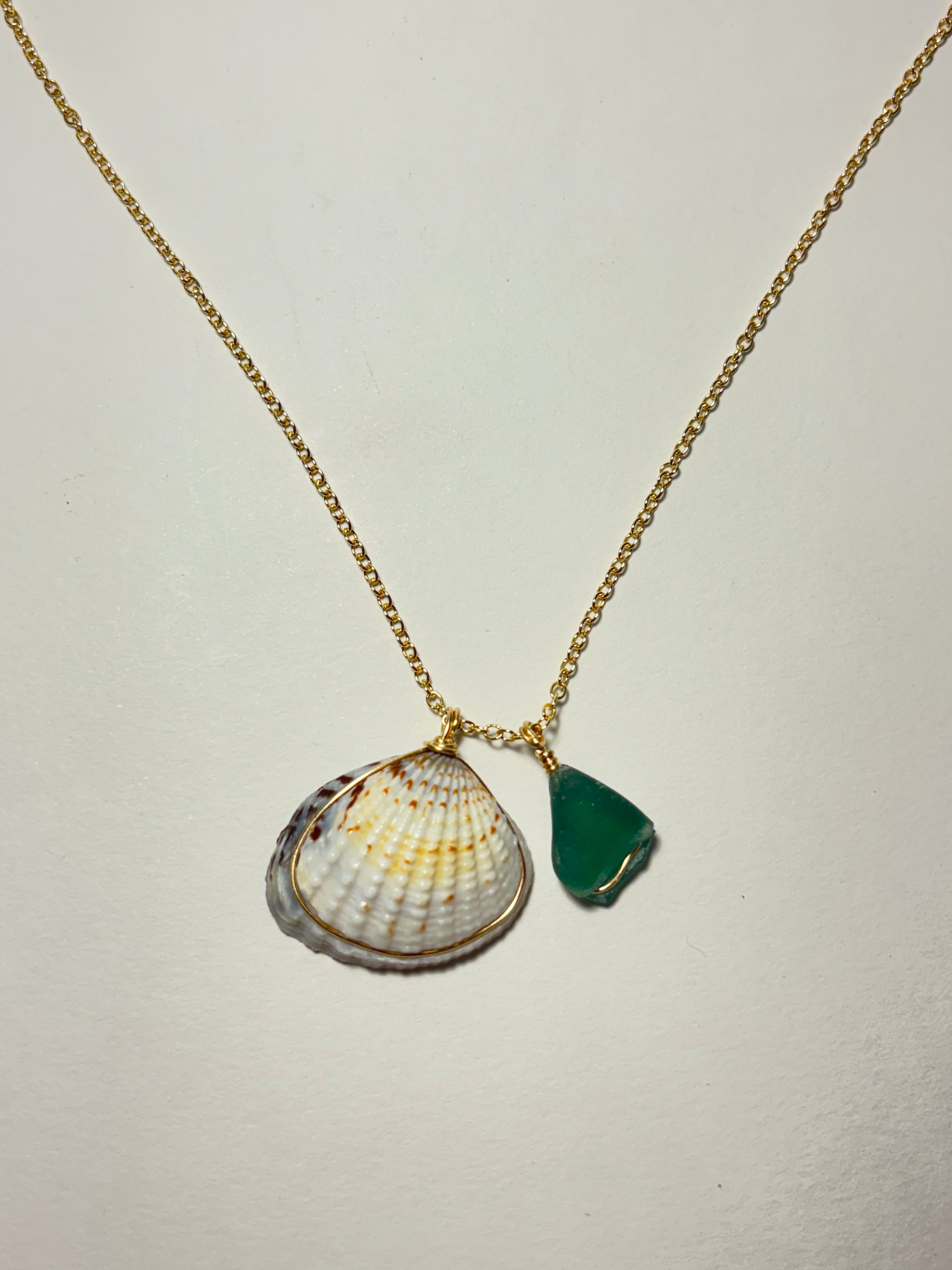 One-of-a-kind Sea glass necklace