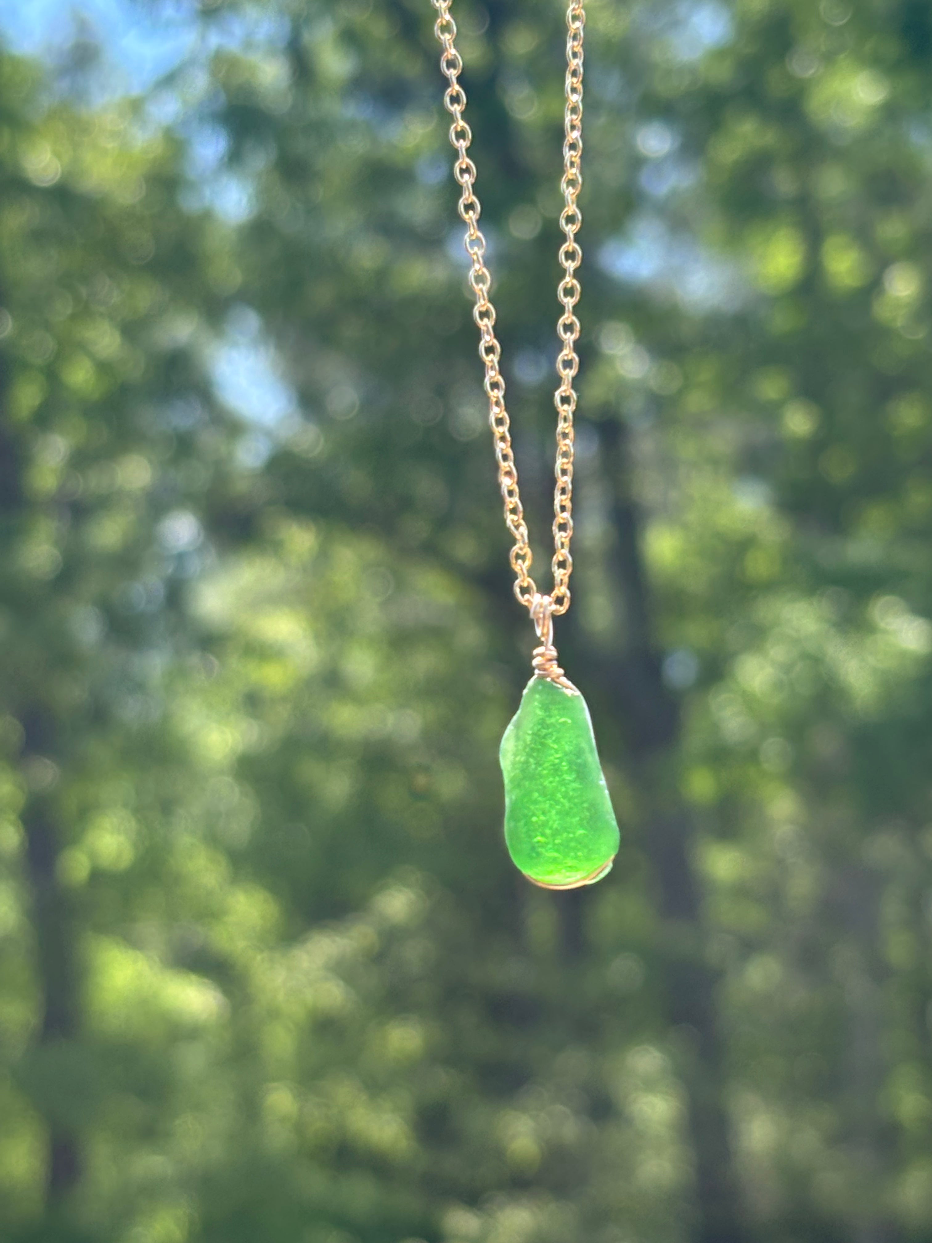 One-of-a-kind Sea glass necklace