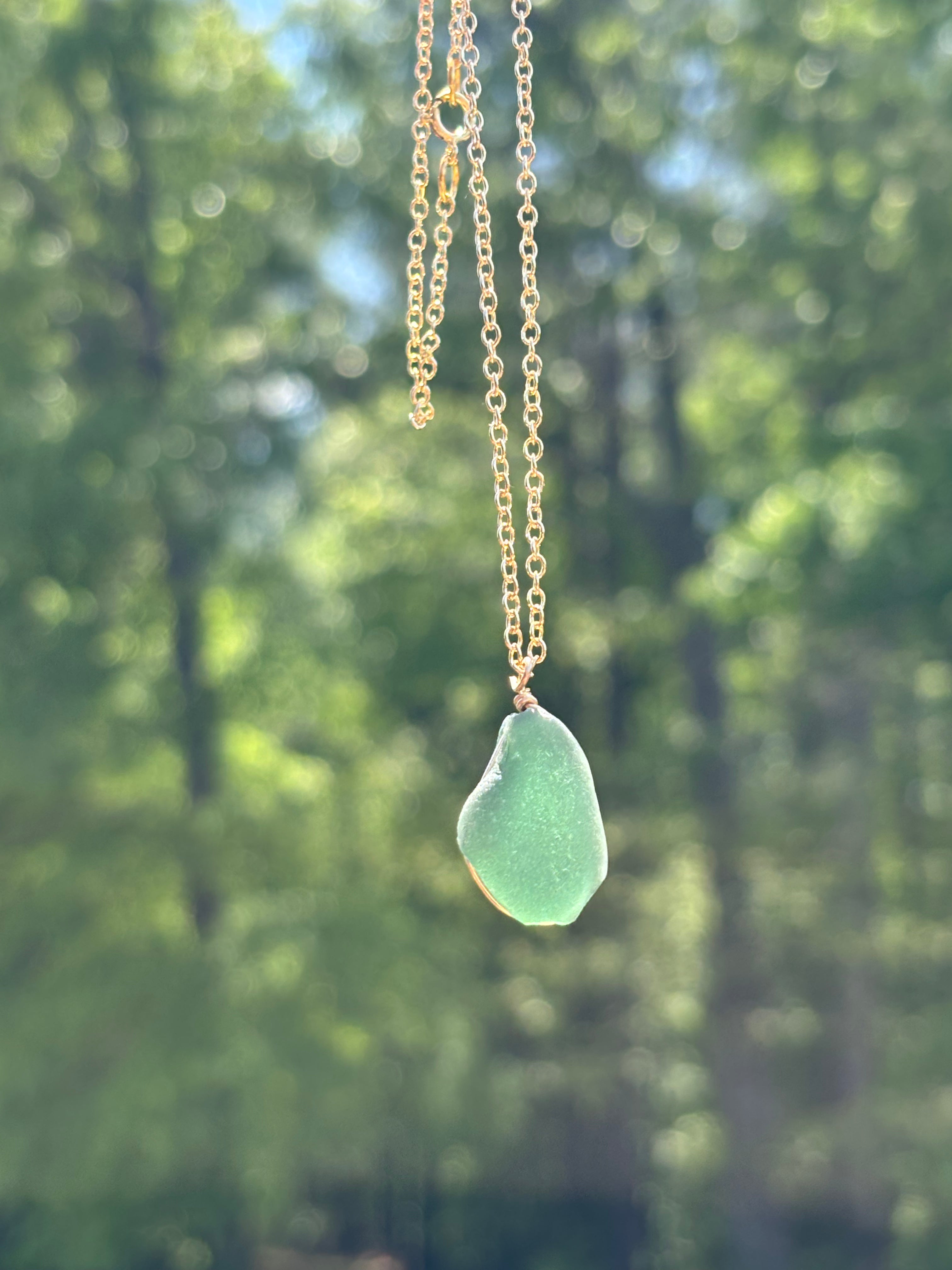 One-of-a-kind Sea glass necklace