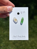 Sea Glass stud earrings