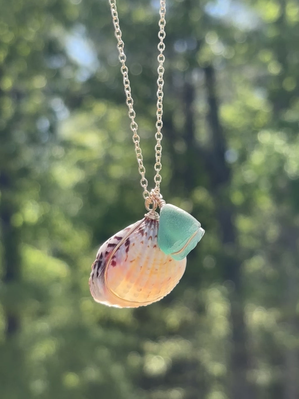 One-of-a-kind Sea glass necklace