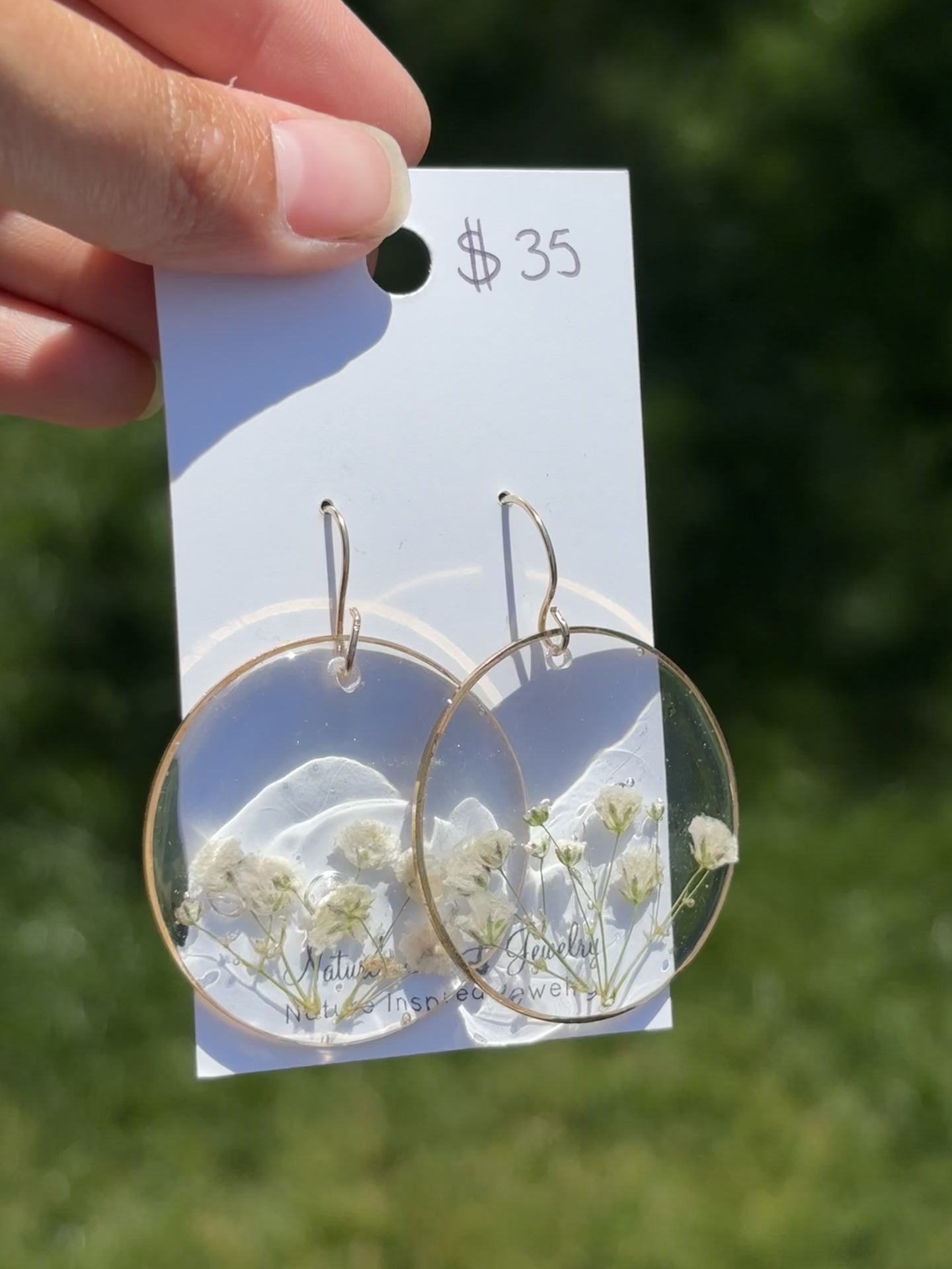 Pressed floral Earrings