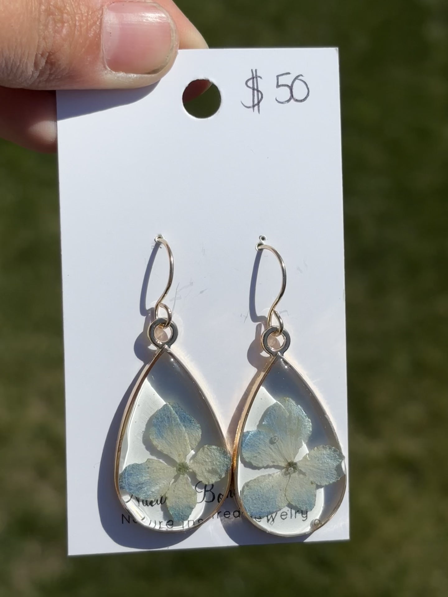 Hydrangea earrings
