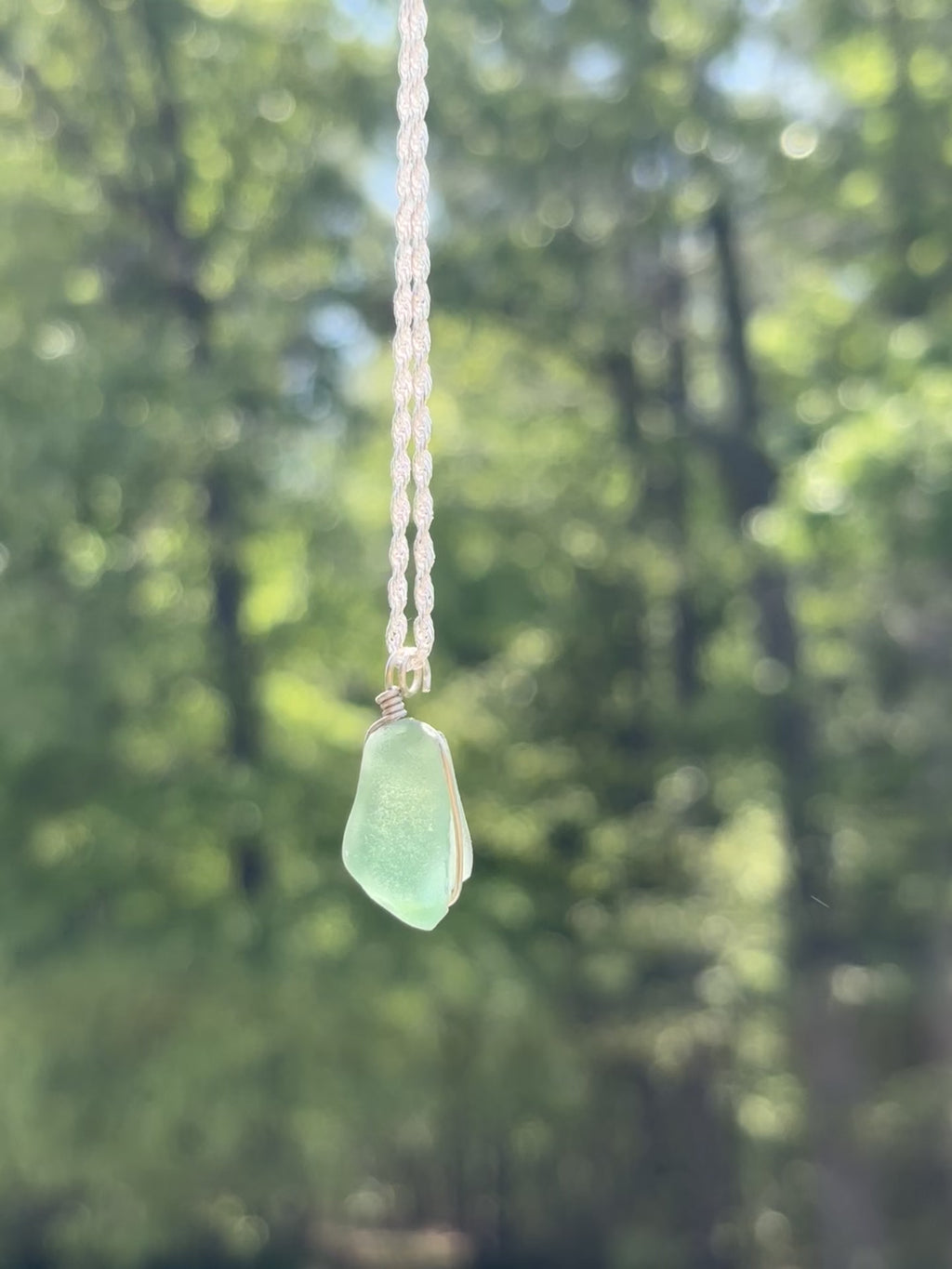 One-of-a-kind Sea glass necklace